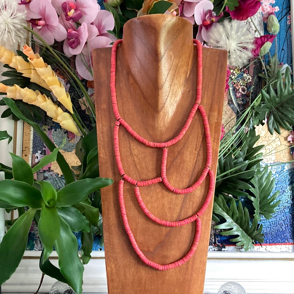 Coral color Necklace